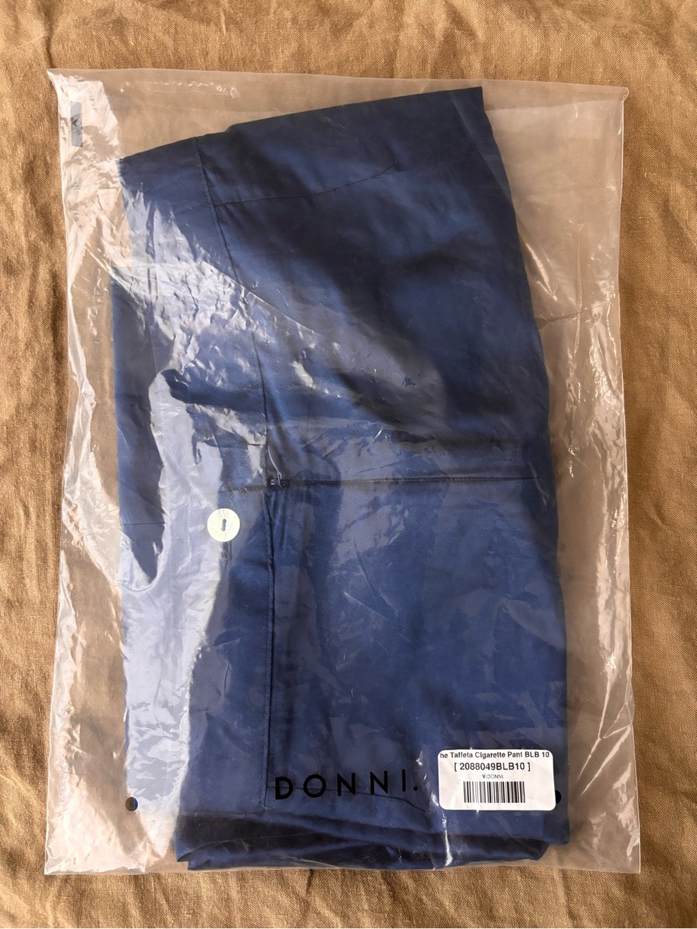 DONNI The Taffeta Cigarette Pant - Picture 4 of 8